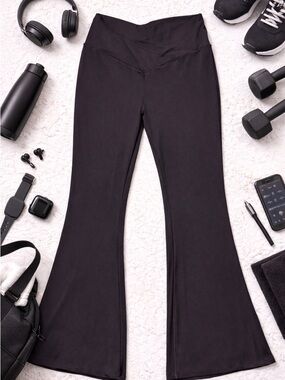 Offline by Aerie Real Me Flare Leggings XL Tall Black High Rise